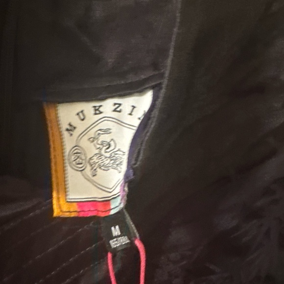 MUKZIN Linglong "Joyful Phoenix"  Chinese-Style Jacquard High-Slit  dress sz m - Picture 5 of 12